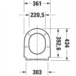 Duravit D-Neo Standard Close Quick Release Toilet Seat and Cover White 0021610000