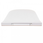 Roca The Gap Square Slim Soft Close Quick Release Toilet Seat and Cover White A801472003