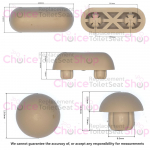 Laufen Toilet Seat Buffer Set 8.9265.9