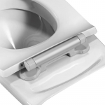 Pressalit Projecta D Solid Pro Polygiene Soft Close Toilet Seat Without Cover White 1007011-DG4925