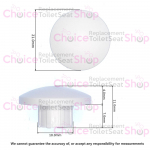 Gala Emma Toilet Seat & Cover Buffer Set White 5427500