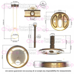 Villeroy & Boch Subway Compact Toilet Seat Hinge Set 92205661