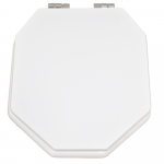 Imperial Bathrooms Astoria Original Soft Close Toilet Seat & Cover White With Chrome Hinges XA50000110NSB