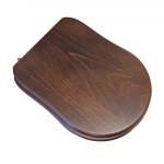 Flaminia Efi Soft Close Toilet Seat & Cover Solid Wood Walnut 23N/CR