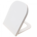 Roca The Gap Square Supralit Compact Soft Close Quick Release Toilet Seat & Cover White A80173200B