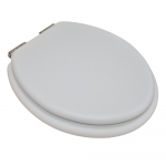 Heritage Bathrooms Soft Close Quick Release Toilet Seat & Cover Dove Grey With Brushed Nickel Hinges TSDGR103SC
