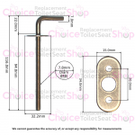 Geberit Renova Toilet Seat Hinge Set 598133000