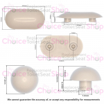 Ideal Standard Moments / Tonic Toilet Seat Buffers White K801901