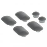 Villeroy & Boch Joyce Toilet Seat and Cover Buffer Set Grey 92209600