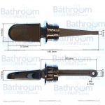 Armitage Shanks Montana Side Cistern Lever Chrome SV89167