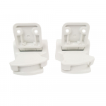 Bemis HG68B Replacement Toilet Seat Hinge Set - HG068B000-White