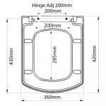 Roca Hall Compact Soft Close Toilet Seat & Cover White 801622004