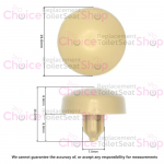 Bemis CB90 Replacement Toilet Seat Lid Buffer - CB0090466 Pampas