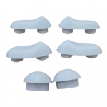 Villeroy & Boch Architectura Vita Toilet Seat and Cover Buffer Set Grey 92244200