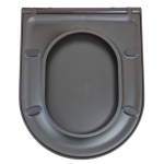 Imex Ceramics Arco Soft Close Wrapover Quick Release Duraplus Toilet Seat & Cover Matt Black SSW1088SCQRBL