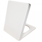 Kerasan Cento Rectangle Soft Close Toilet Seat & Cover White 358901WH