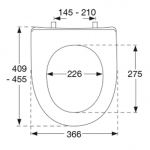 Pressalit Projecta D Solid Pro Polygiene Soft Close Toilet Seat & Cover White 1008011-DG4925