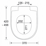 Pressalit Delight Soft Close With Lift Off Bottom Fixing Toilet Seat & Cover White 492000-D78999