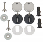 Tavistock Marston Slim Soft Close Quick Release Wooden Toilet Seat & Cover Black With Chrome Hinges DC4051-SF