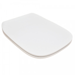 Choice Debba Square Slim Soft Close Quick Release Toilet Seat & Cover White CH.506384