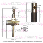 Roca Access Soft Close Toilet Seat Damper Set AI0018200R