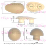 Ideal Standard Celia Toilet Seat & Cover Buffer Set White K798001