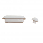 Choice Short D2 Toilet Seat & Cover Buffer Set White CH.506363
