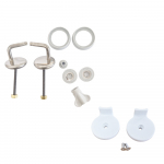 Pressalit Colani Standard Close Toilet Seat & Cover White With Stability Buffers R36000-B83999