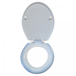 Celmac Concerto Standard Close Toilet Seat & Cover Two Tone Blue CEL-CON-TTB
