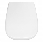 Pressalit Code Soft Close Bottom Fixing Toilet Seat & Cover White 778000-DD7999