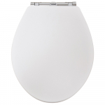 Nuie Carlton Wooden Soft Close Quick Release Toilet Seat & Cover White NLS199