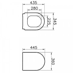 Vitra Integra Round Standard Close Toilet Seat & Cover White 108-003-301