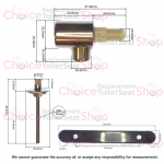 Ideal Standard Tonic Soft Close Toilet Seat Hinge Set K7313AA