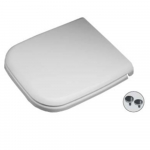 Lecico Zara Square Soft Close Quick Release Toilet Seat & Cover White STWHBESQSC