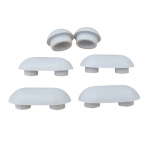 Villeroy & Boch Subway Toilet Seat & Cover Buffer Set Grey 92222900