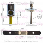Keramag Renova Nr.1 Plan Soft Close Toilet Seat Hinge Set 598157000