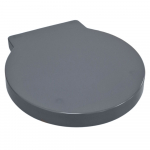 EuroShowers Round Soft Close Quick Release Toilet Seat & Cover Grey 87362