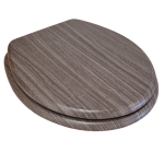 EuroShowers MDF Standard Close Toilet Seat & Cover Dark Beech 82801