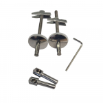 Ideal Standard Playa Standard Close Toilet Seat Hinge Set Chrome J4665BJ