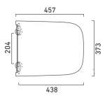 Catalano Green 55 Newflush Soft Close Toilet Seat & Cover Gloss White  5GR55STP00