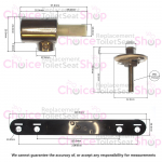 Keramag Virto Soft Close Toilet Seat Hinge Set 598114000