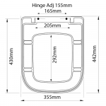 Roca Debba Standard Close Toilet Seat & Cover White 801990004