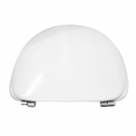 Pressalit 2000 Standard Close Bottom Fixing Toilet Seat & Cover White 124000-UN3999