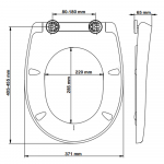Bemis Click & Clean Classic Soft Close Quick Release Toilet Seat & Cover White 2320CNCTF000