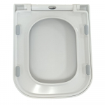 BagnoDesign X10 Soft Close Toilet Seat & Cover White Gloss BDS-X10-330-C-WH