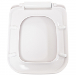 Lecico Cleo Square Soft Close Quick Release Toilet Seat & Cover White CLESTSCSQWH