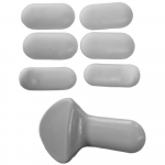 Geberit Selnova Toilet Seat and Cover Buffer Set White 243.918.00.1