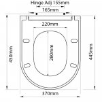 Eastbrook Temptation Standard Close Toilet Seat & Cover White 21.1141