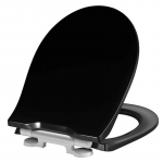 Pressalit Projecta Solid Pro Polygiene Soft Close Toilet Seat & Cover Black 1004111-DG4925