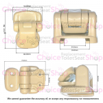 Bemis Standard Close Toilet Seat Hinge HG0061000